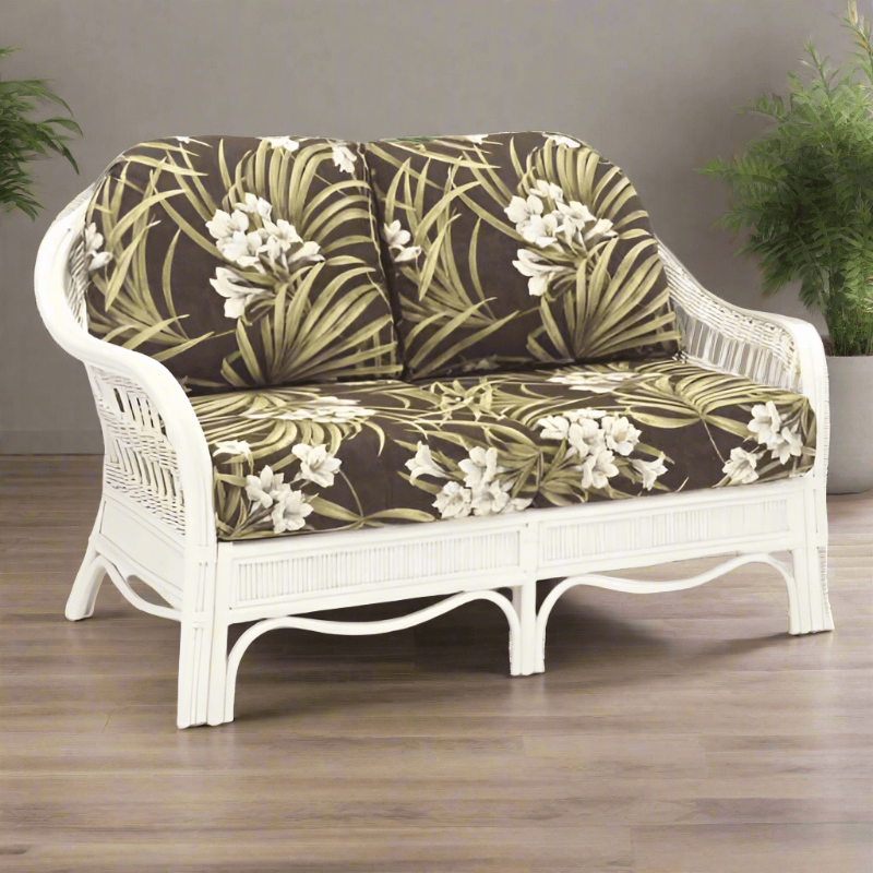 South Sea Rattan Bermuda Wicker Indoor Loveseat