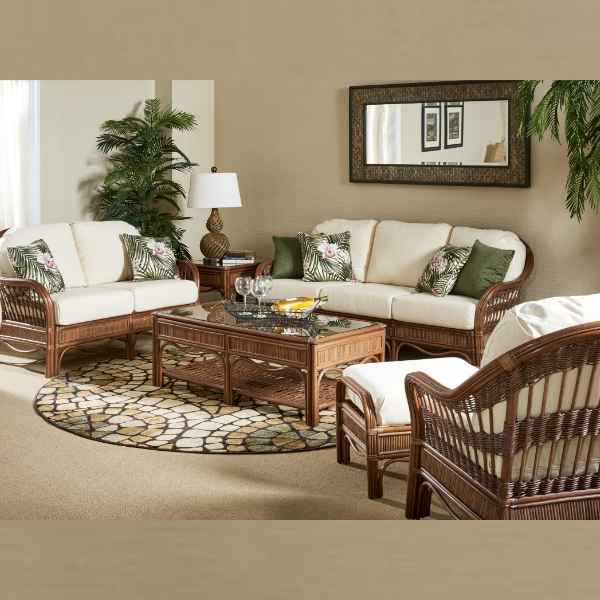 South Sea Rattan Bermuda Indoor Loveseat