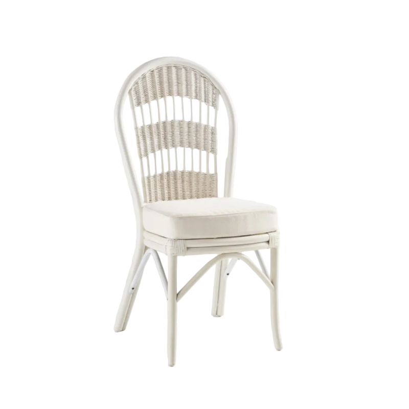 South Sea Rattan Bermuda Wicker Indoor Side Chair