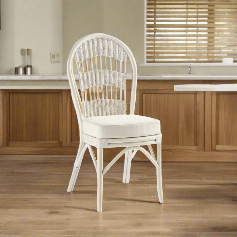 South Sea Rattan Bermuda Wicker Indoor Side Chair