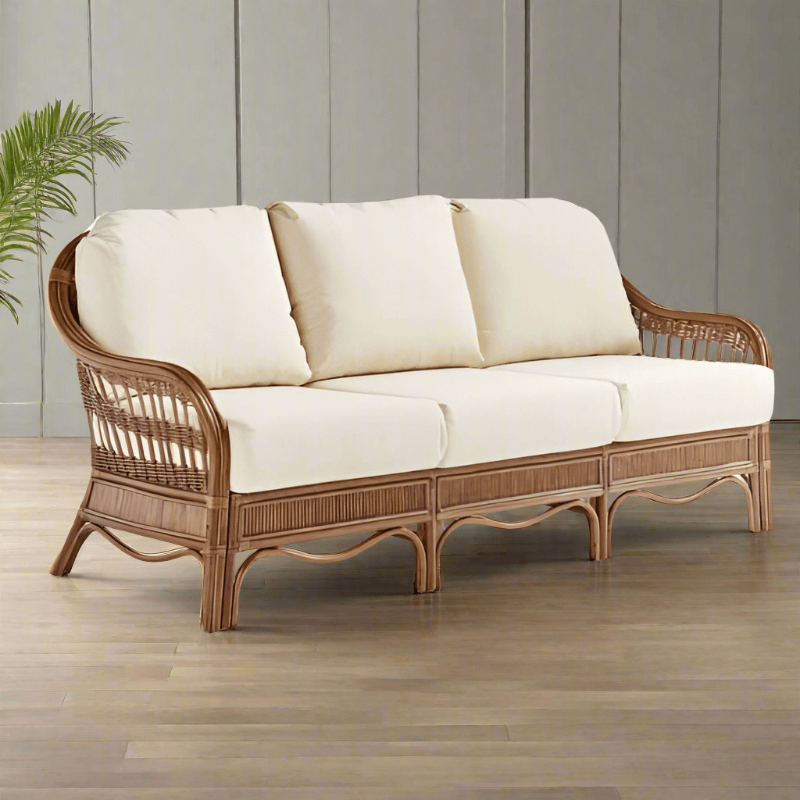 South Sea Rattan Bermuda Wicker Indoor Sofa