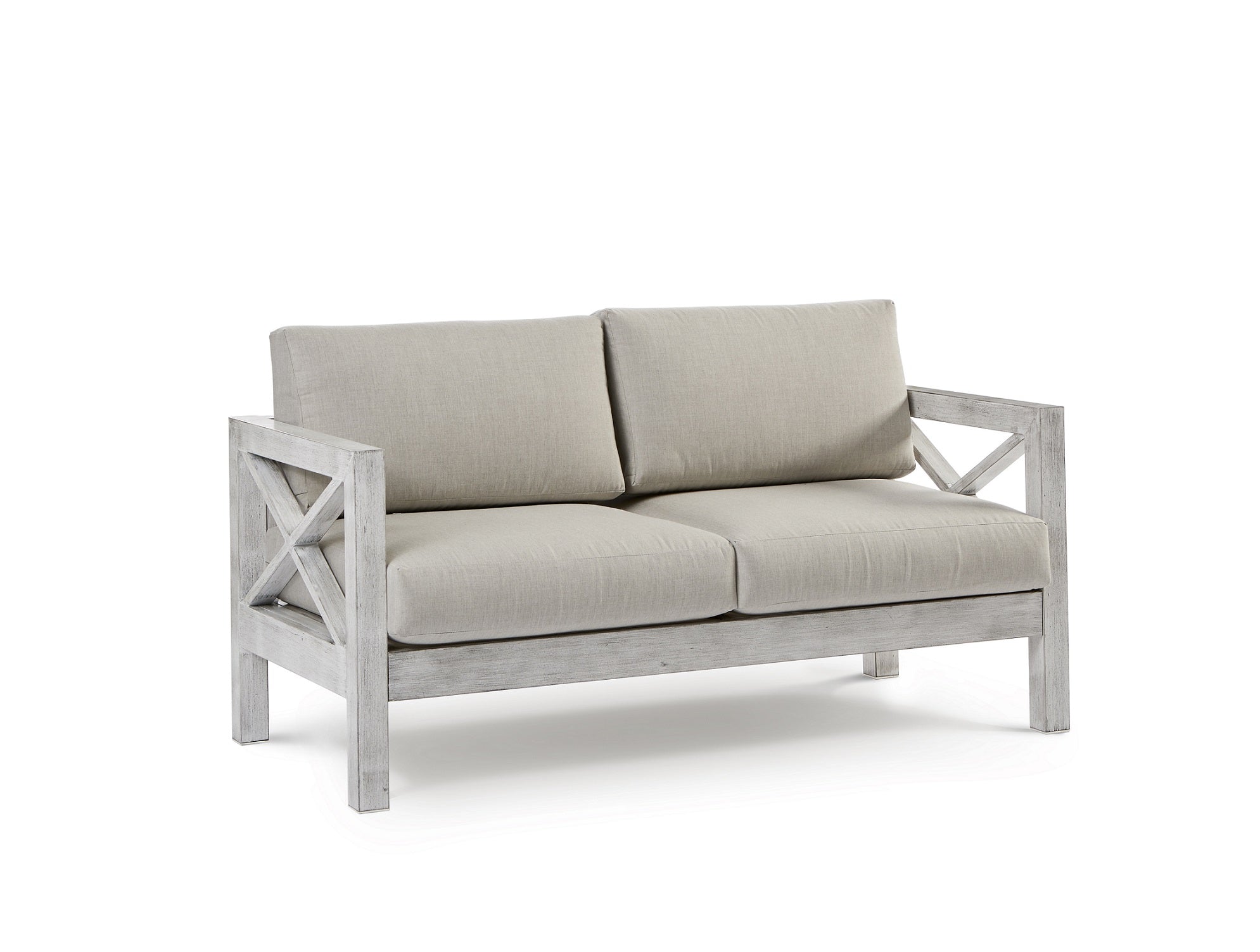 South Sea Rattan Farlowe Aluminum Outdoor Loveseat
