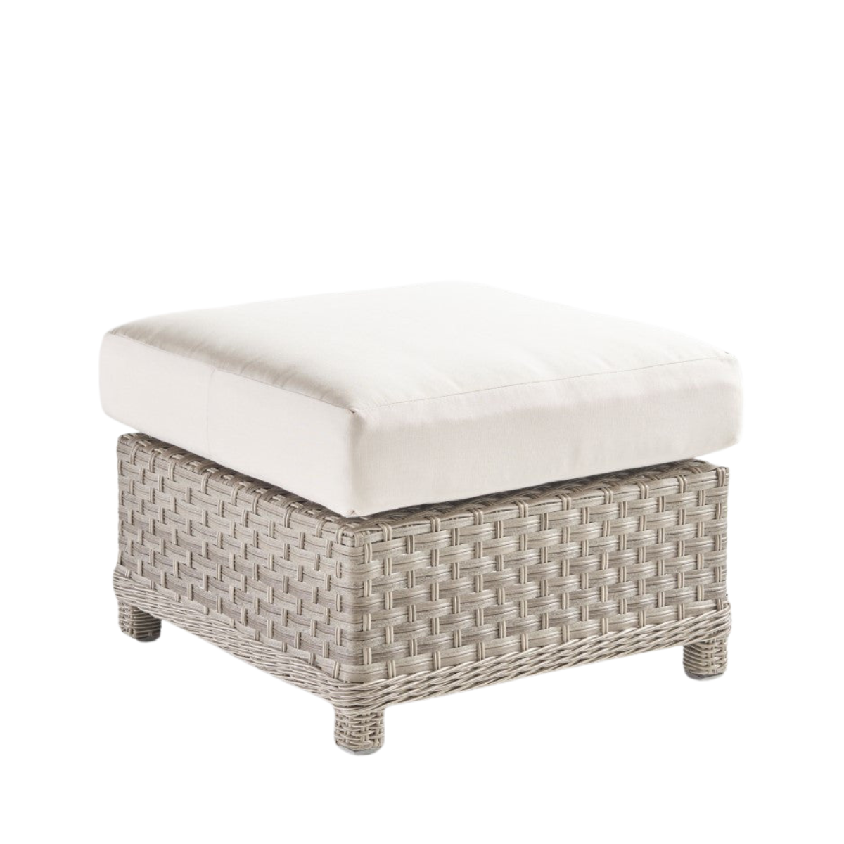 South Sea Rattan Mayfair Wicker Outdoor Ottoman