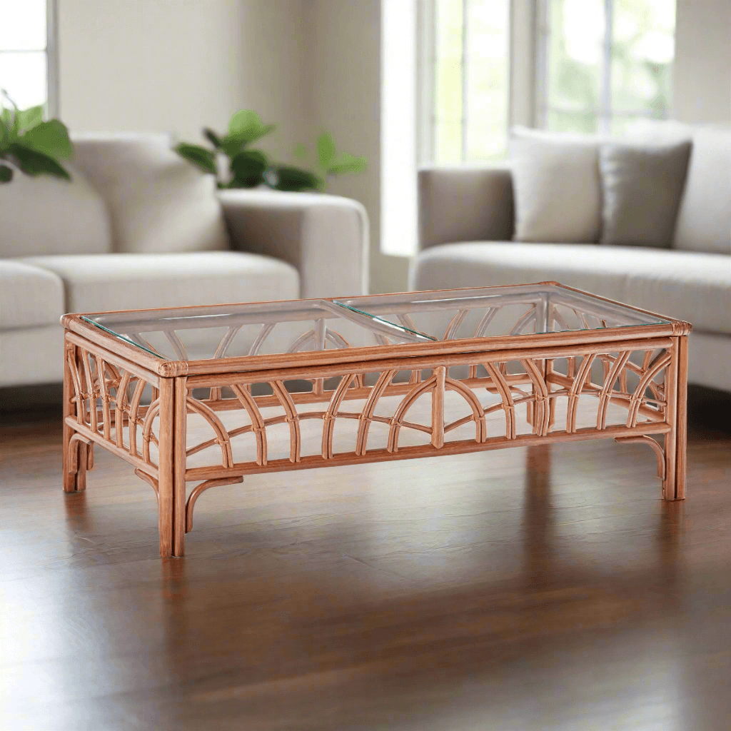 South Sea Rattan New Kauai Rattan Indoor Coffee Table