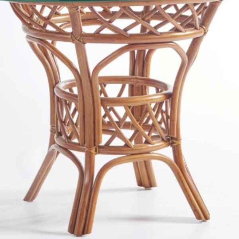 South Sea Rattan Antigua Indoor Dining Table With Size Options (Chairs Not Included)