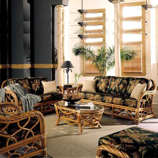 South Sea Rattan New Twist Indoor Sofa