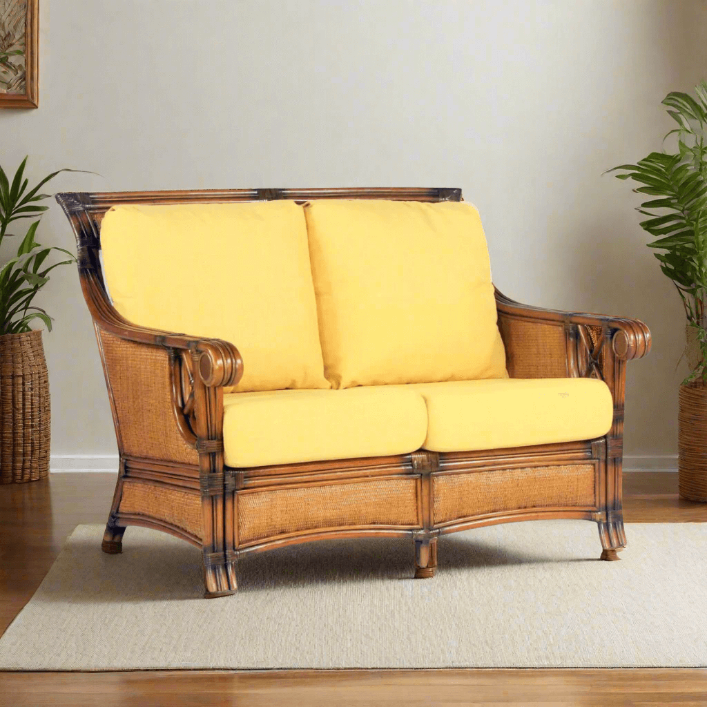 South Sea Rattan Pacifica Rattan Indoor Loveseat
