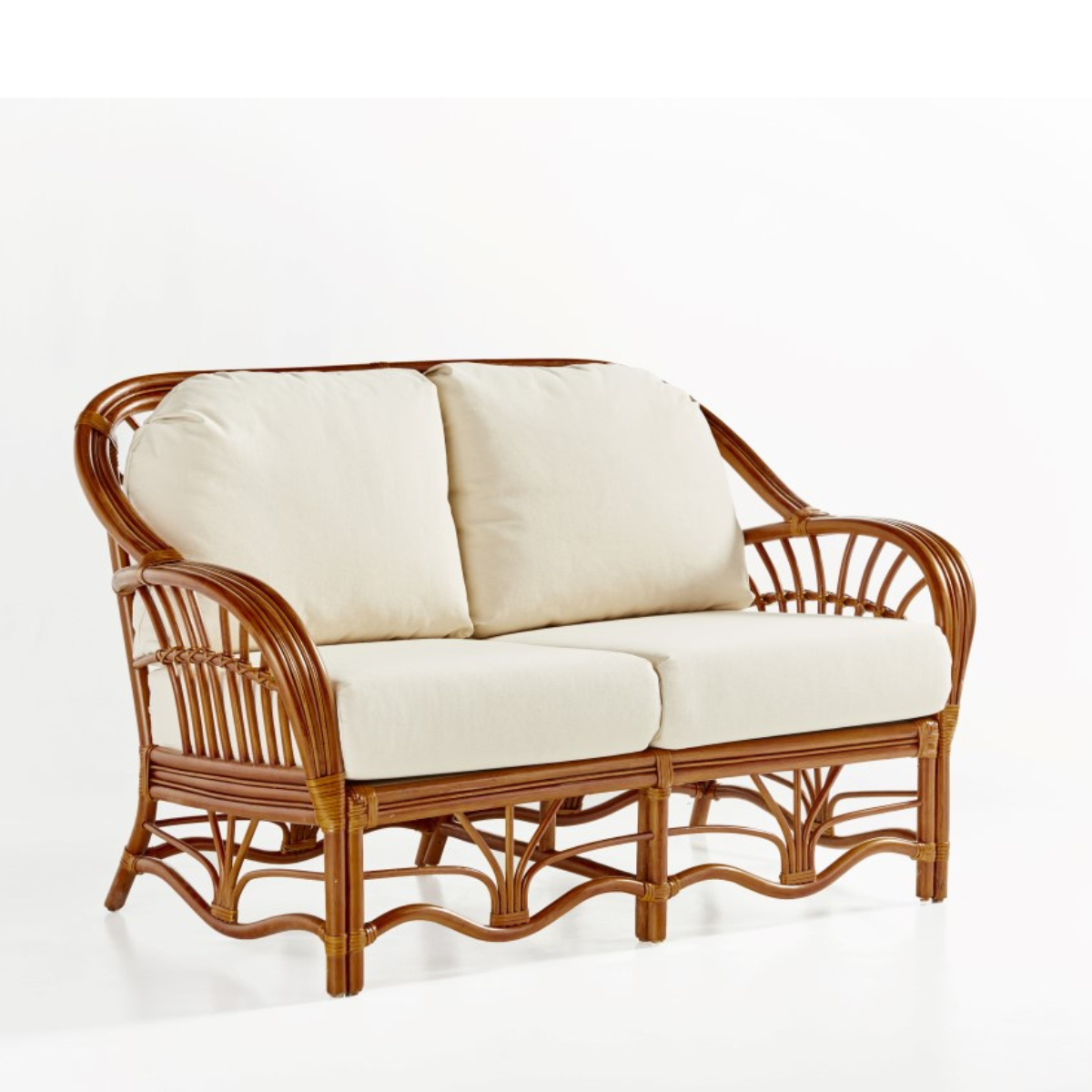 South Sea Rattan Palm Harbor Rattan Indoor Loveseat