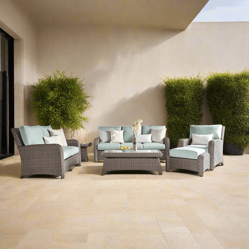 St tropez rattan lounge set sale