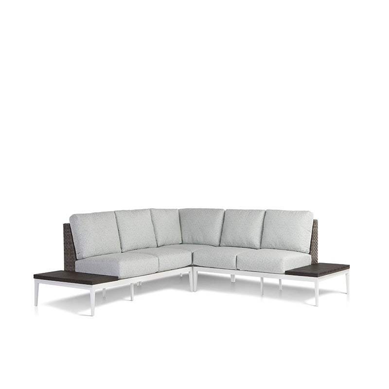 South Sea Rattan Stevie 3-Piece Aluminum Outdoor Sectional