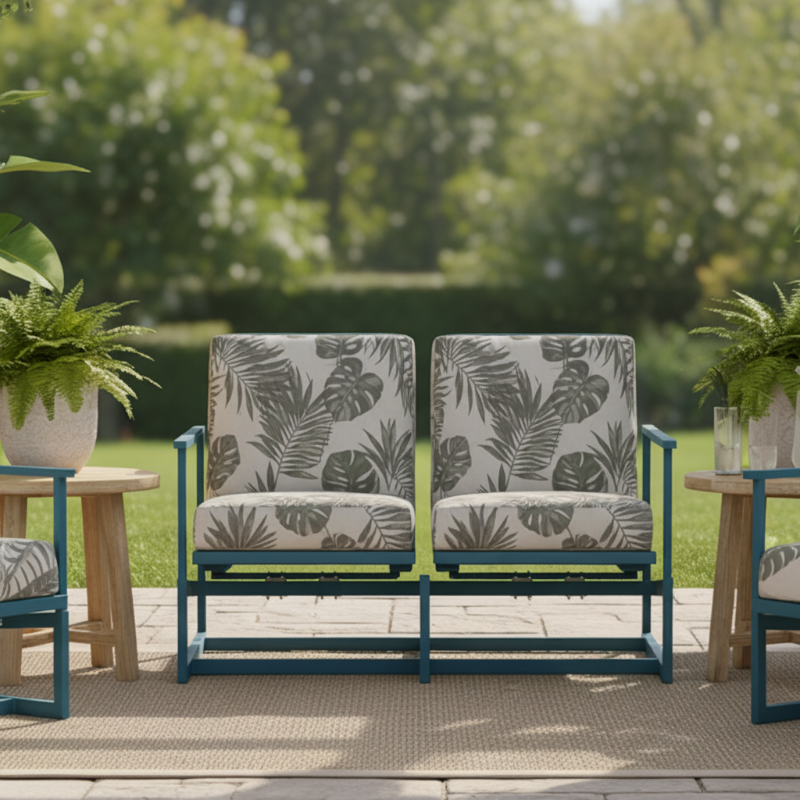 Lloyd Flanders Summit Aluminum Outdoor Loveseat