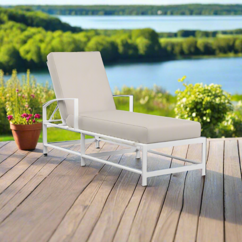 Sunset West Bristol Aluminum Outdoor Adjustable Chaise