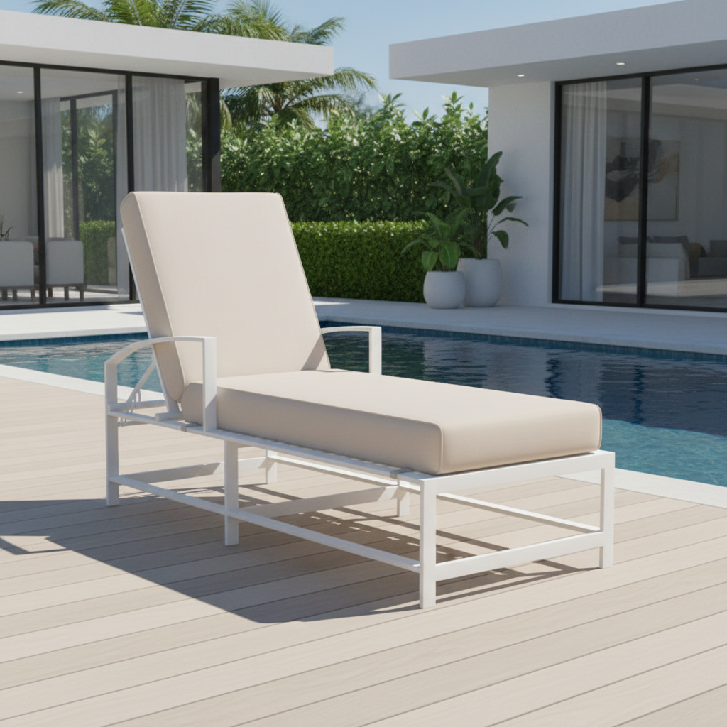 Sunset West Bristol Aluminum Outdoor Adjustable Chaise