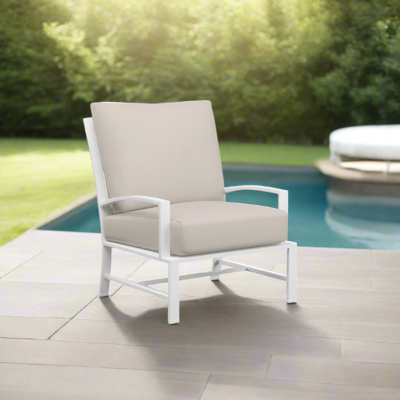 Sunset West Bristol Aluminum Outdoor Club Chair