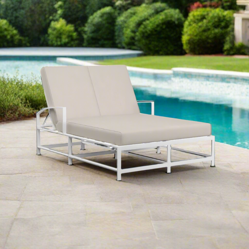 Sunset West Bristol Aluminum Outdoor Double Chaise