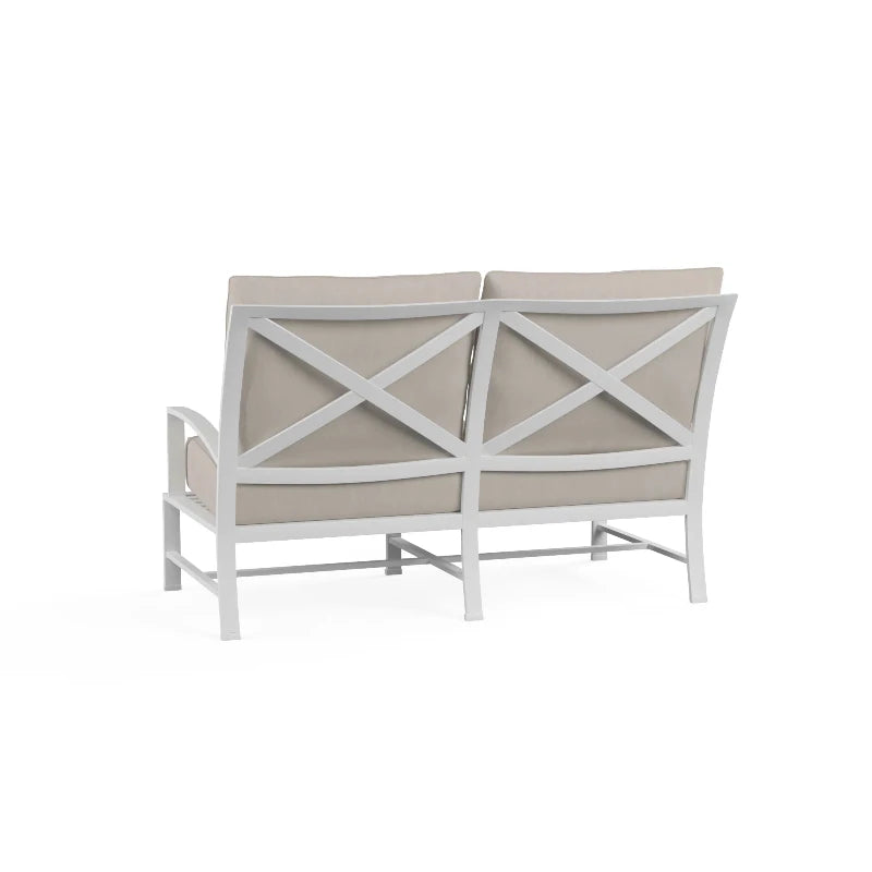 Sunset West Bristol Aluminum Outdoor Loveseat