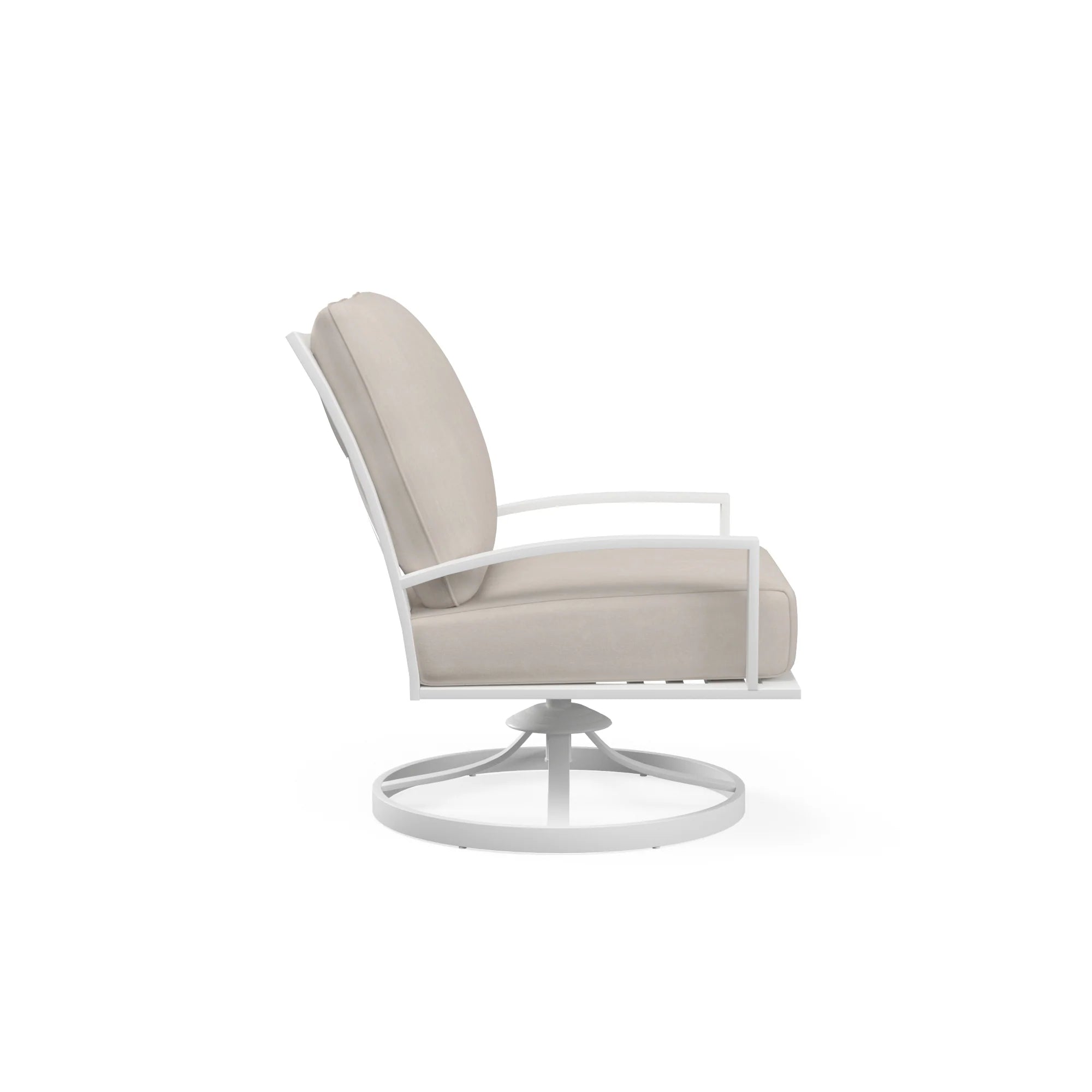 Sunset West Bristol Aluminum Outdoor Swivel Rocking Club Chair