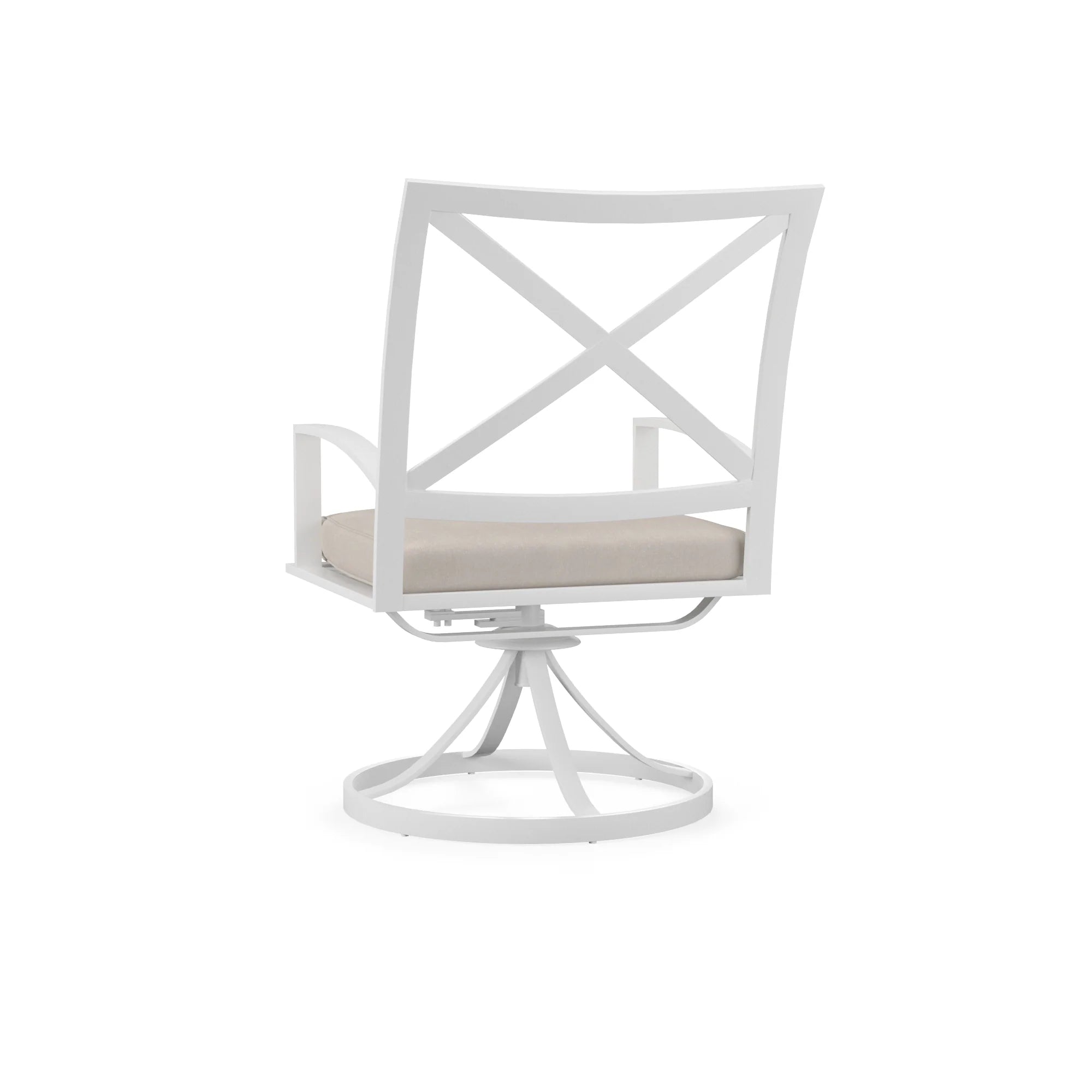 Sunset West Bristol Aluminum Outdoor Swivel Rocking Club Chair