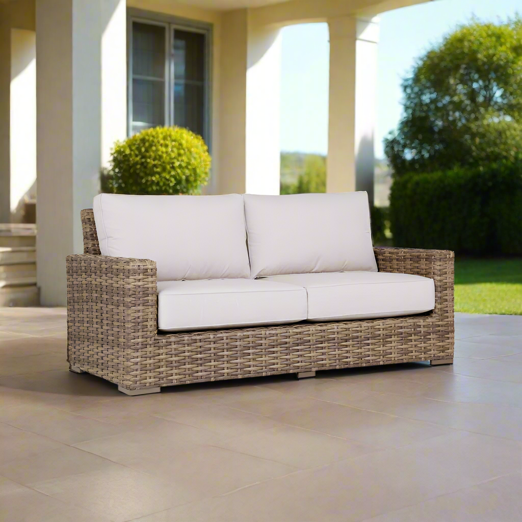 Sunset West Havana Wicker Outdoor Loveseat