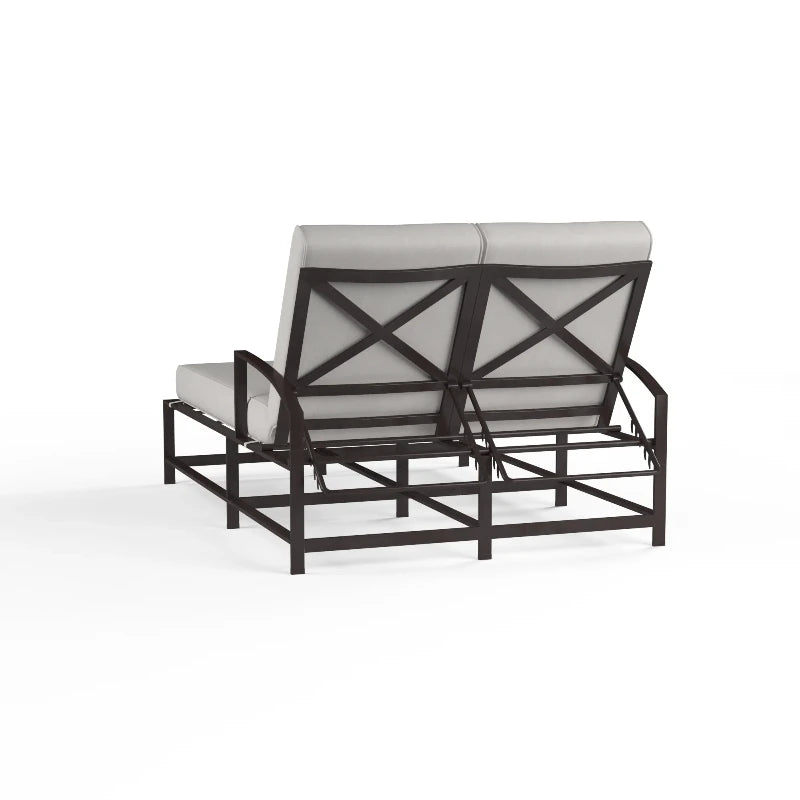Sunset West La Jolla Aluminum Outdoor 2-Person Double Chaise