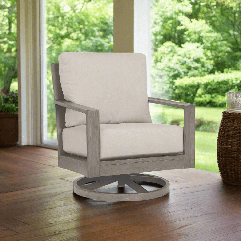 Sunset West Laguna Aluminum Outdoor Swivel Club Rocker