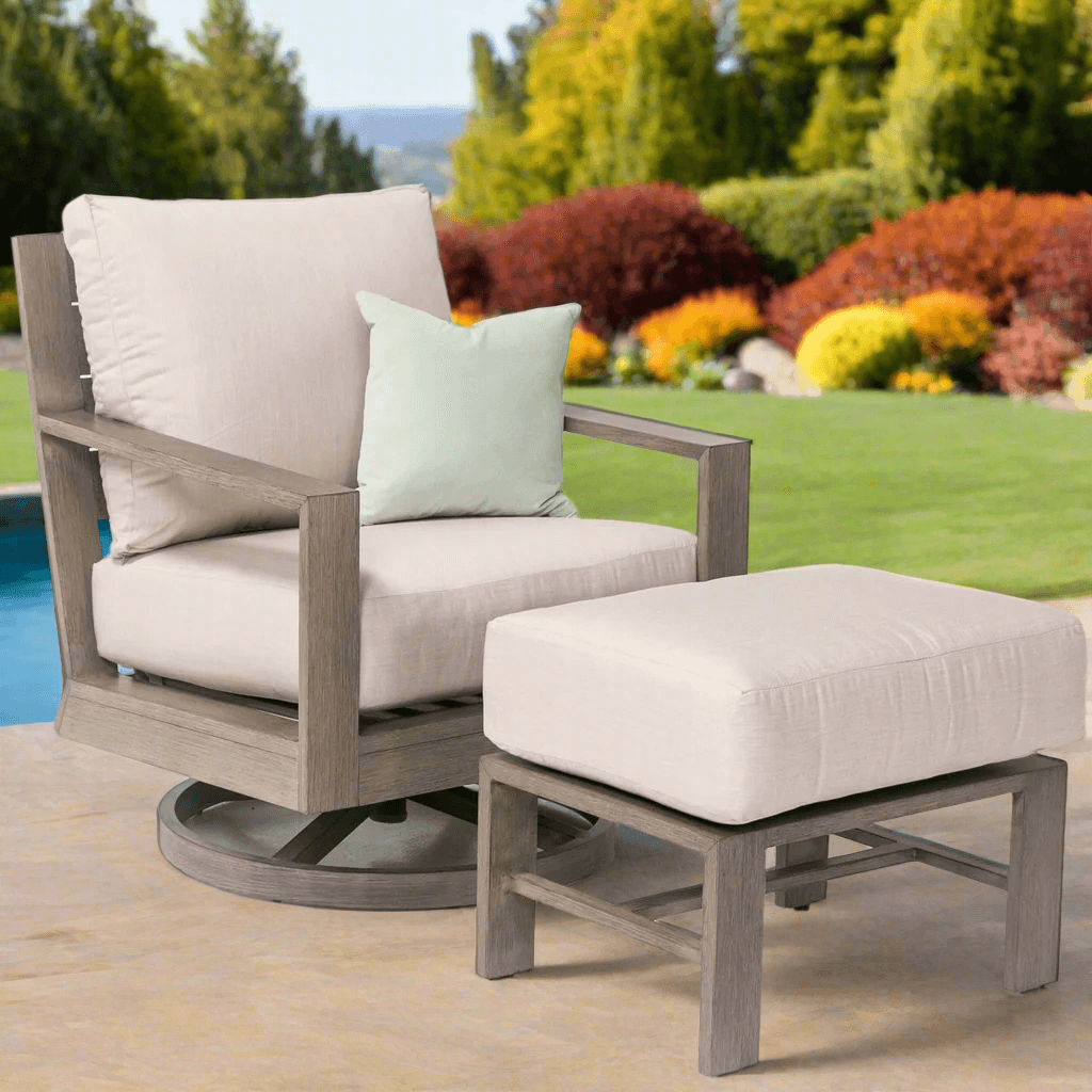 Sunset West Laguna Aluminum Outdoor Swivel Club Rocker