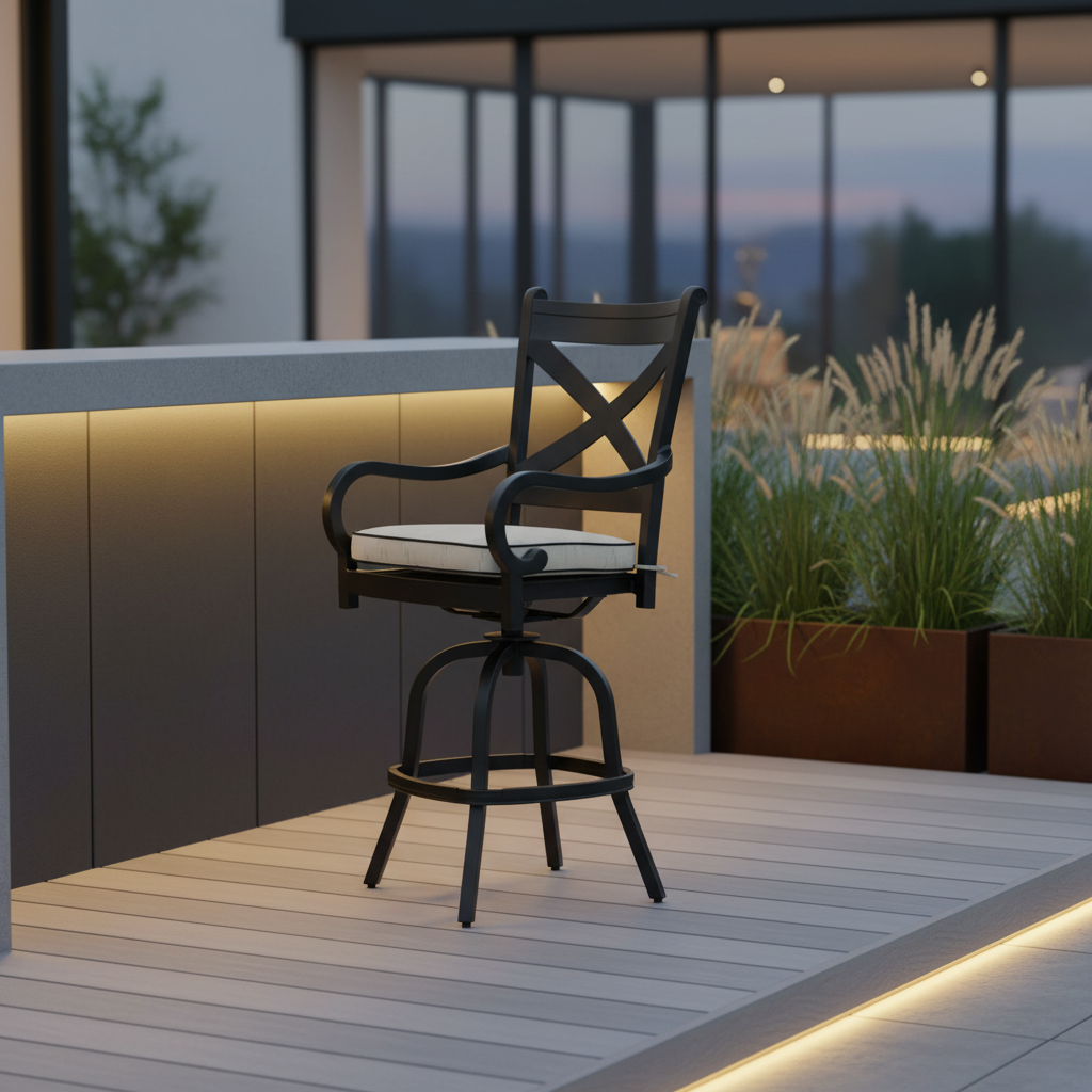 Sunset West Monterey Aluminum Outdoor Bar Stool