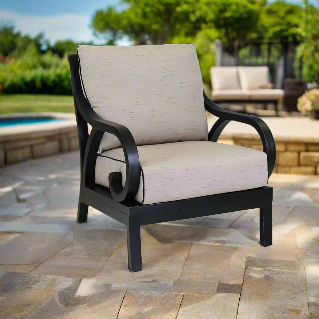 Sunset West Monterey Aluminum Outdoor Club Chair