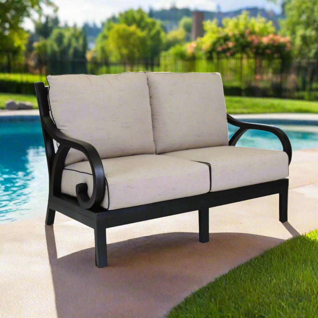 Sunset West Monterey Aluminum Outdoor Loveseat