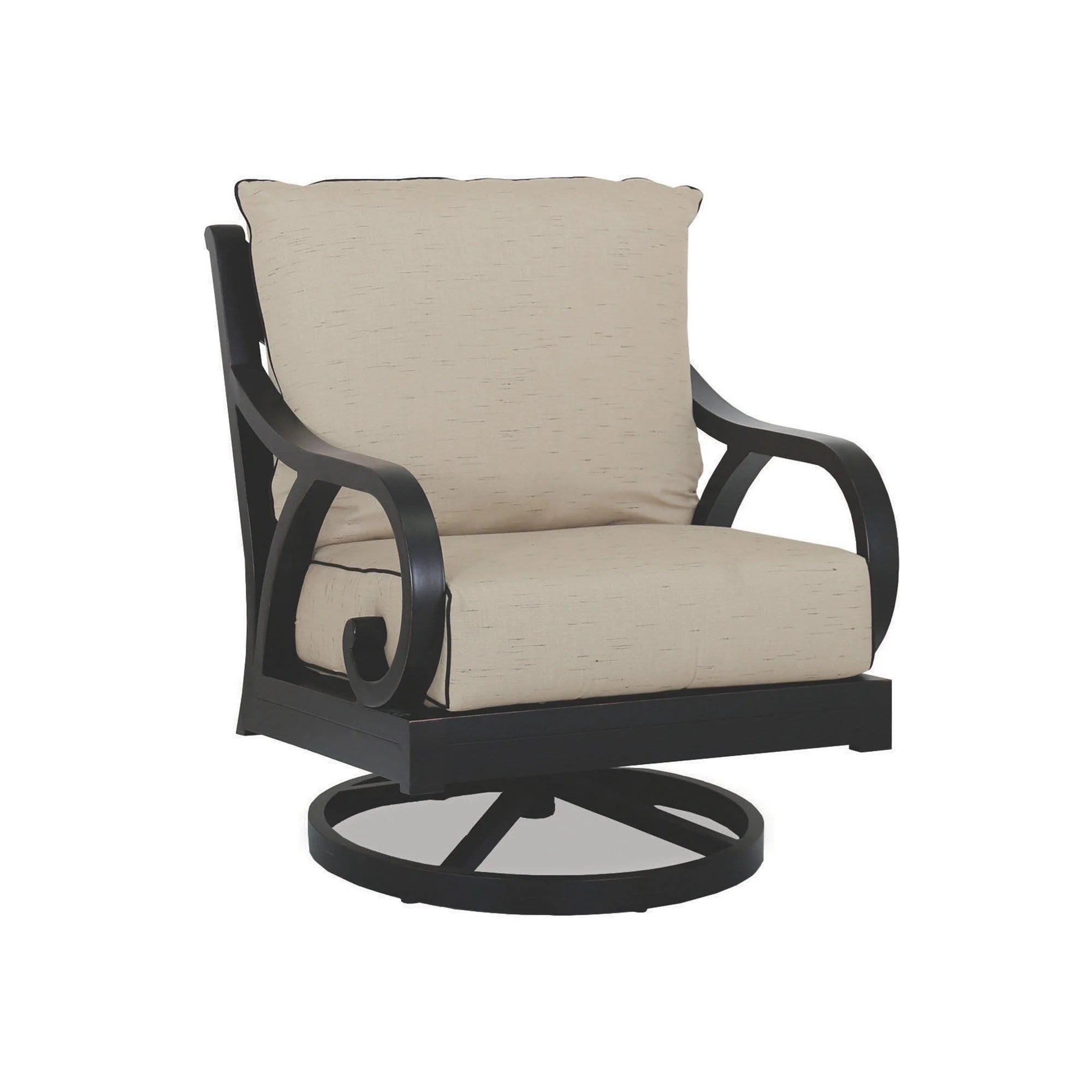 Sunset West Monterey Aluminum Outdoor Swivel Rocking Club Chair