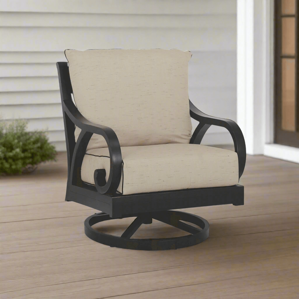 Sunset West Monterey Aluminum Outdoor Swivel Rocking Club Chair