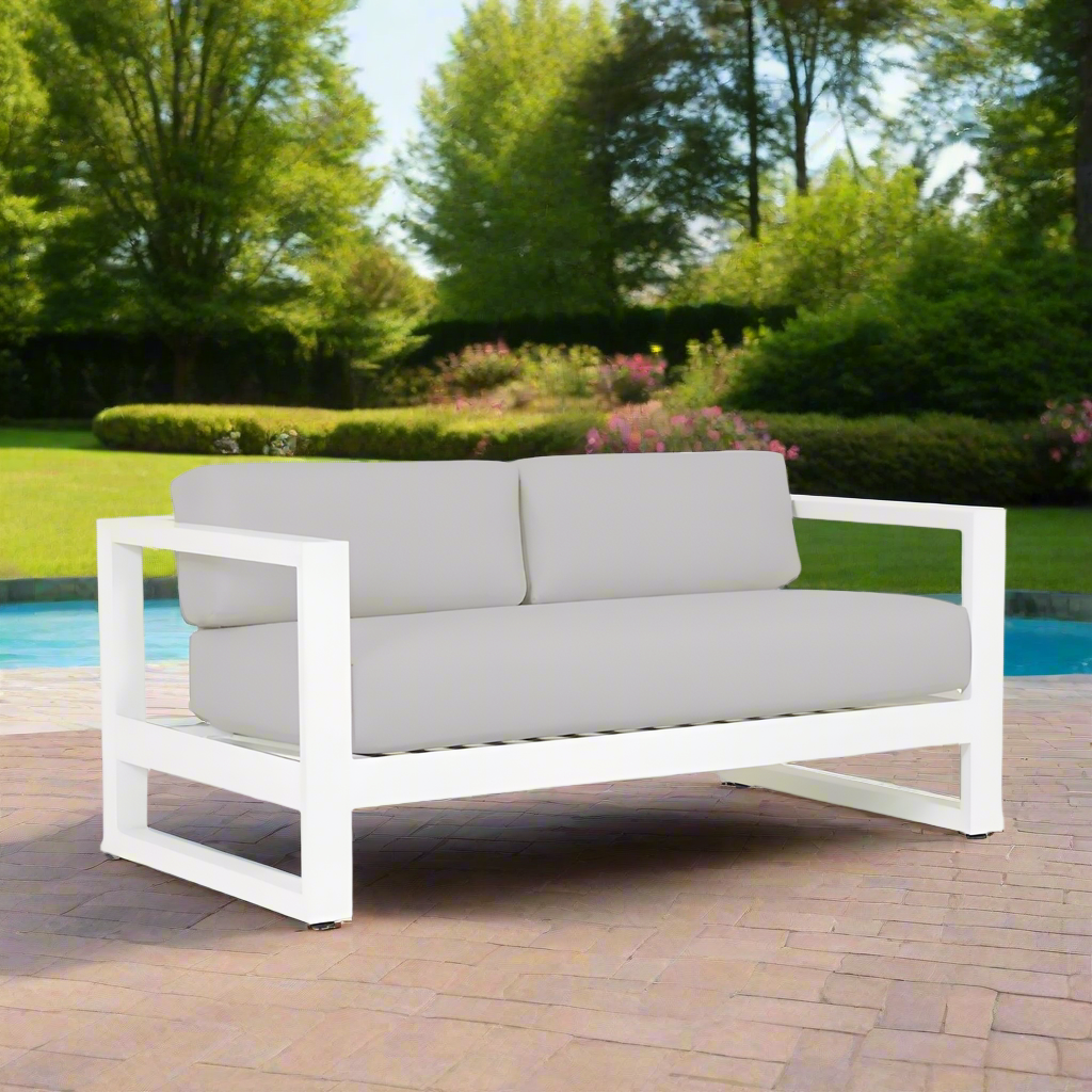 Sunset West Newport Aluminum Outdoor Loveseat