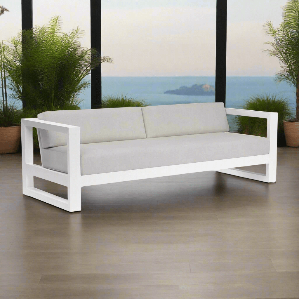 Sunset West Newport Aluminum Outdoor Sofa