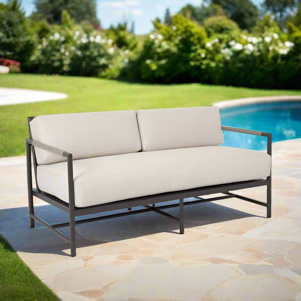 Sunset West Pietra Aluminum Outdoor Loveseat