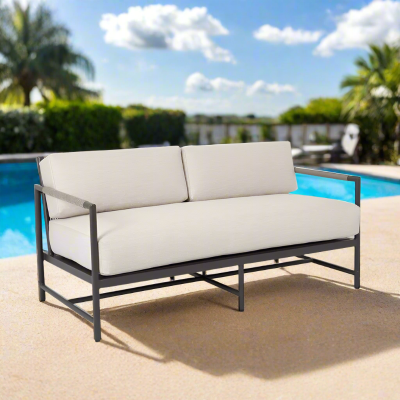 Sunset West Pietra Aluminum Outdoor Loveseat