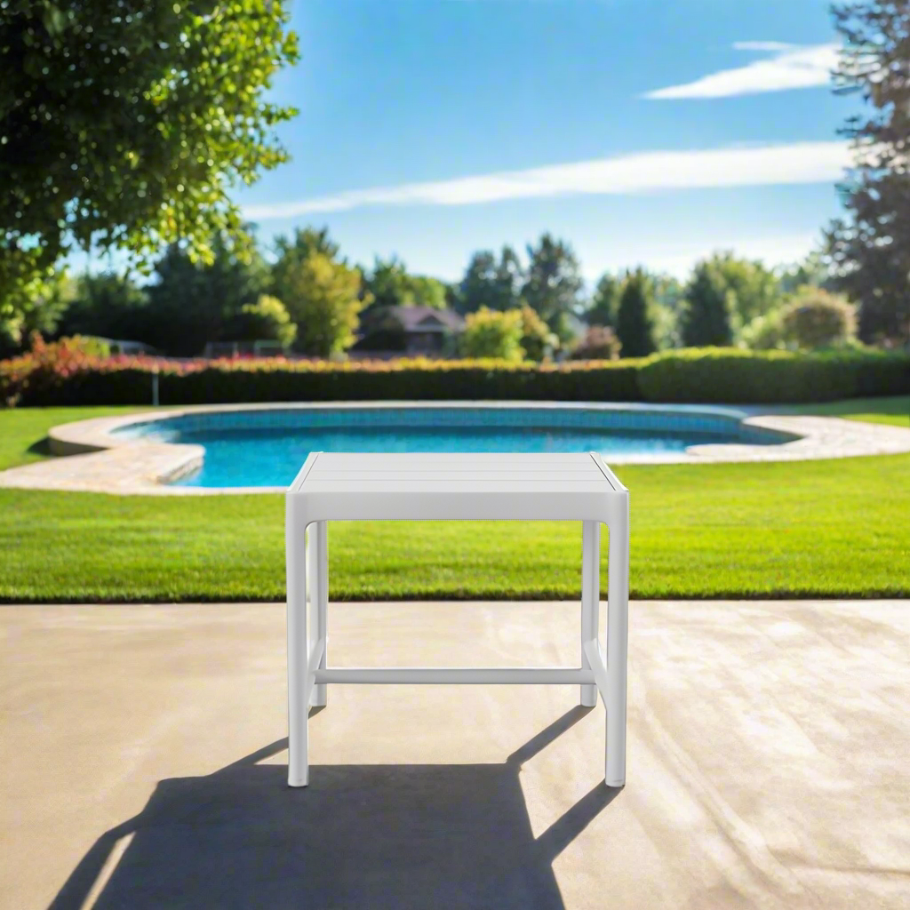 Sunset West Sabbia Aluminum Outdoor End Table