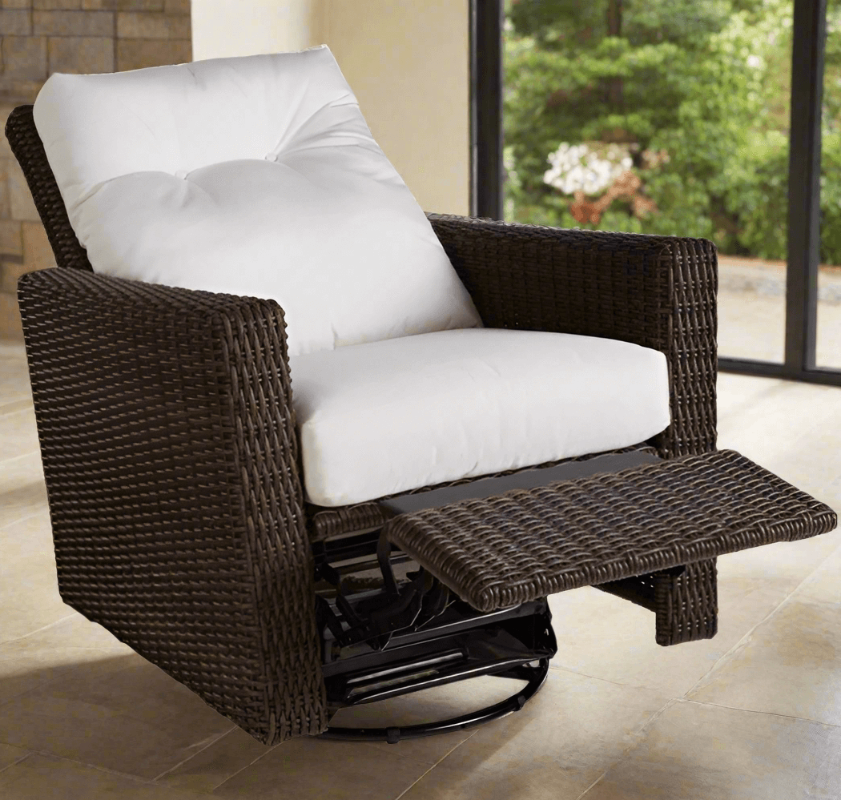 Lloyd Flanders Mesa Woven Vinyl Outdoor Glider Recliner