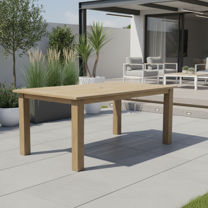 Sunset West Coastal Teak Outdoor 72" Dining Table