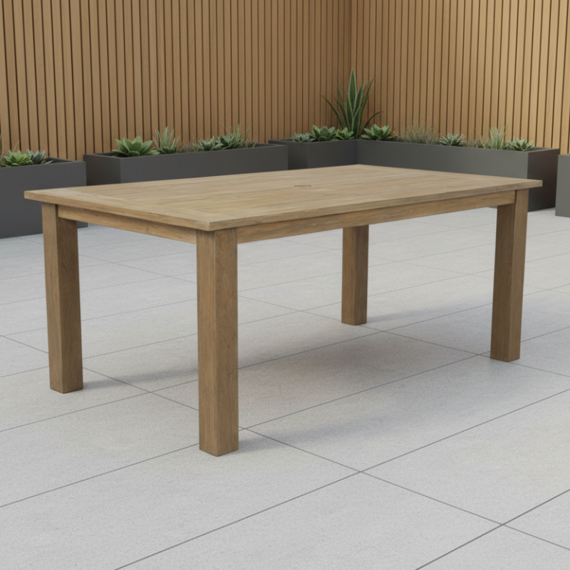 Sunset West Coastal Teak Outdoor 72" Dining Table