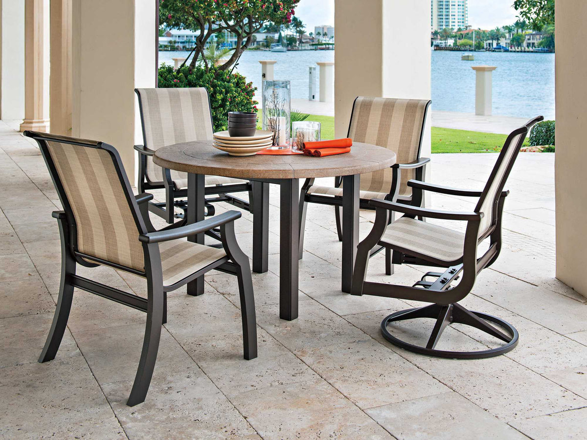 Telescope Casual St. Catherine MGP Sling Outdoor Dining Arm Chair