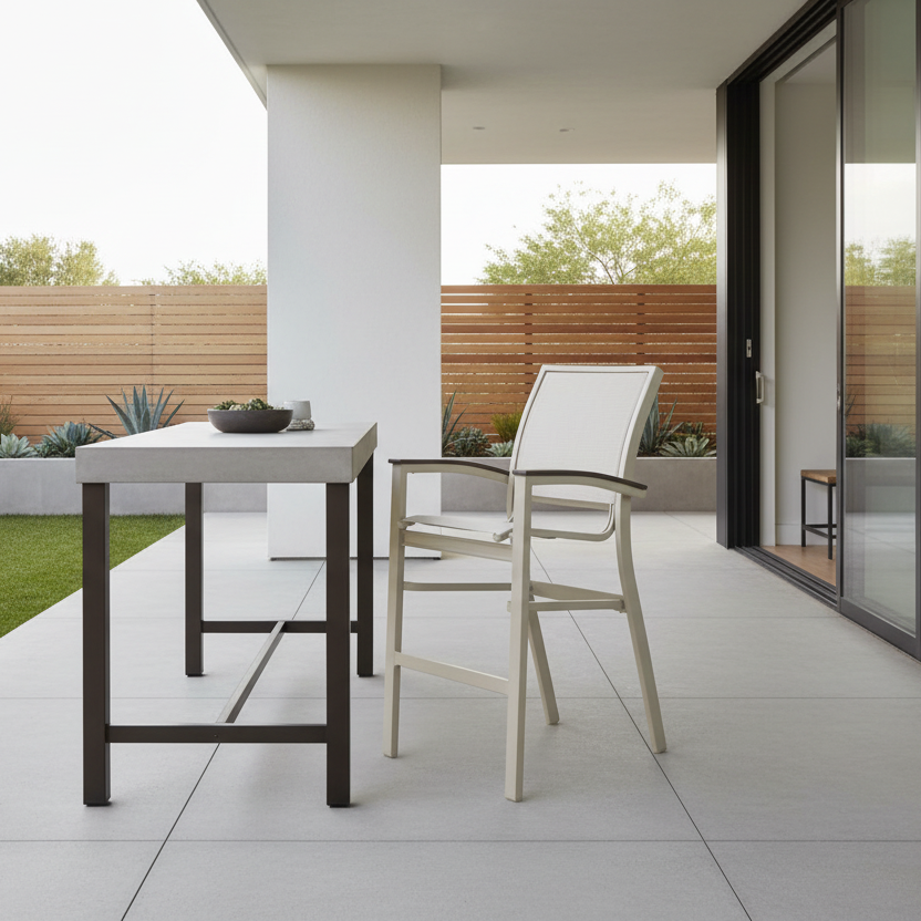 Telescope Casual Bazza MGP Sling Collection Stacking Balcony Height Cafe Chair