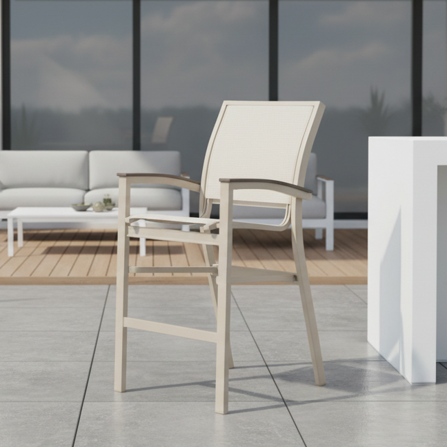 Telescope Casual Bazza MGP Sling Collection Stacking Balcony Height Cafe Chair
