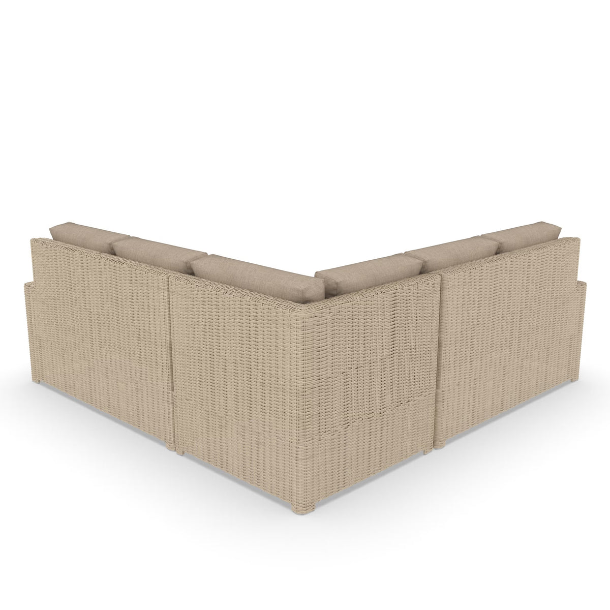 NorthCape International Terraza Wicker Outdoor 5-Person Sectional Set