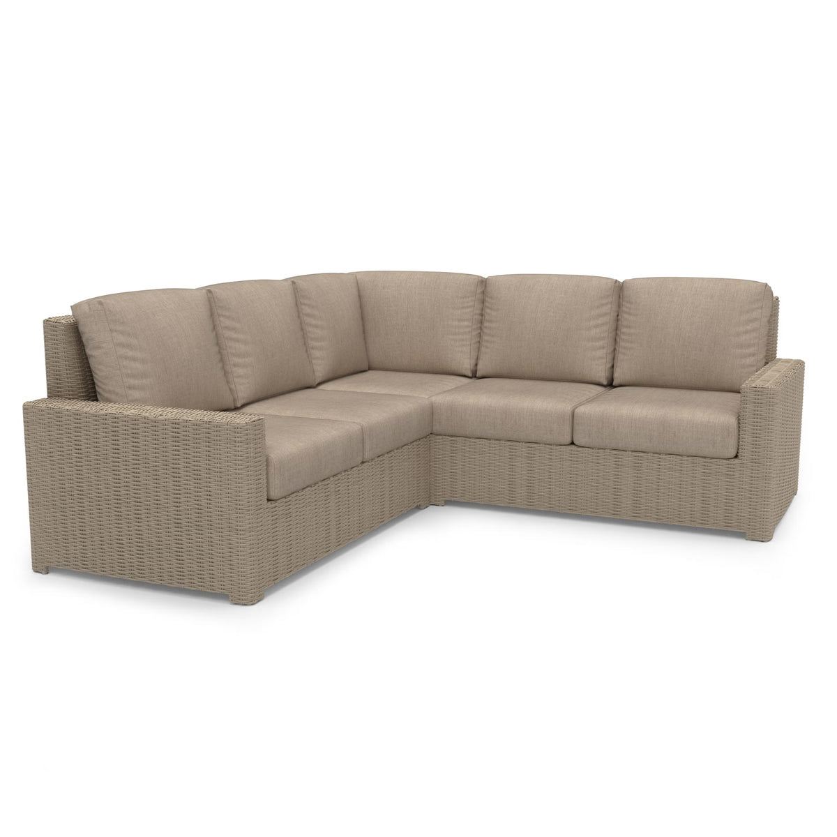 NorthCape International Terraza Wicker Outdoor 5-Person Sectional Set