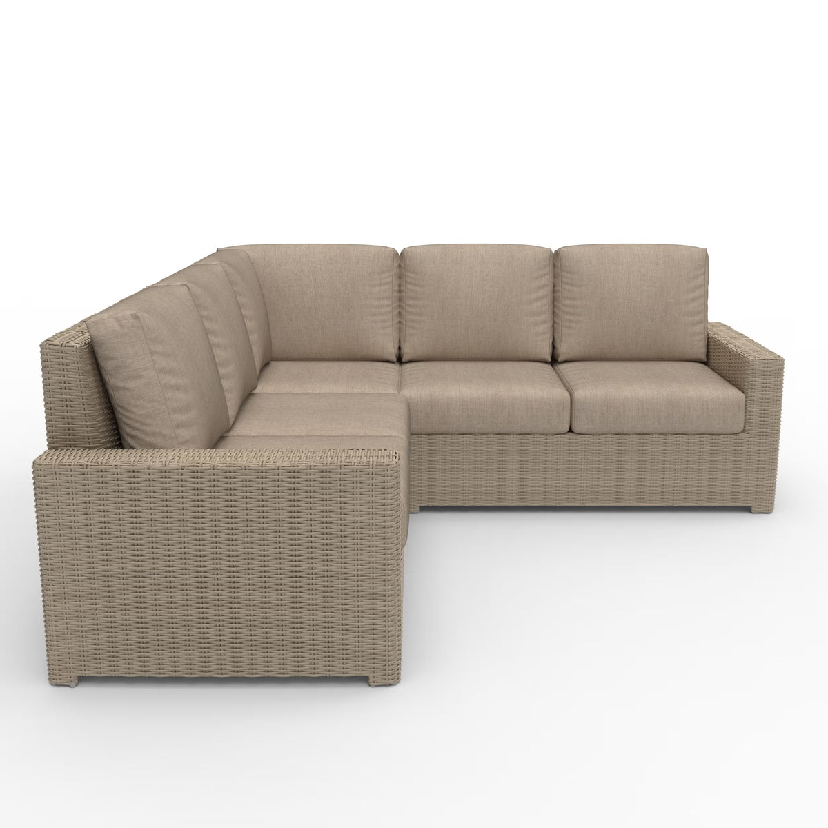 NorthCape International Terraza Wicker Outdoor 5-Person Sectional Set