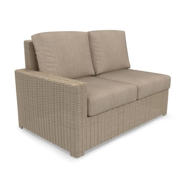 NorthCape International Terraza Wicker Outdoor Right Arm Sectional Loveseat