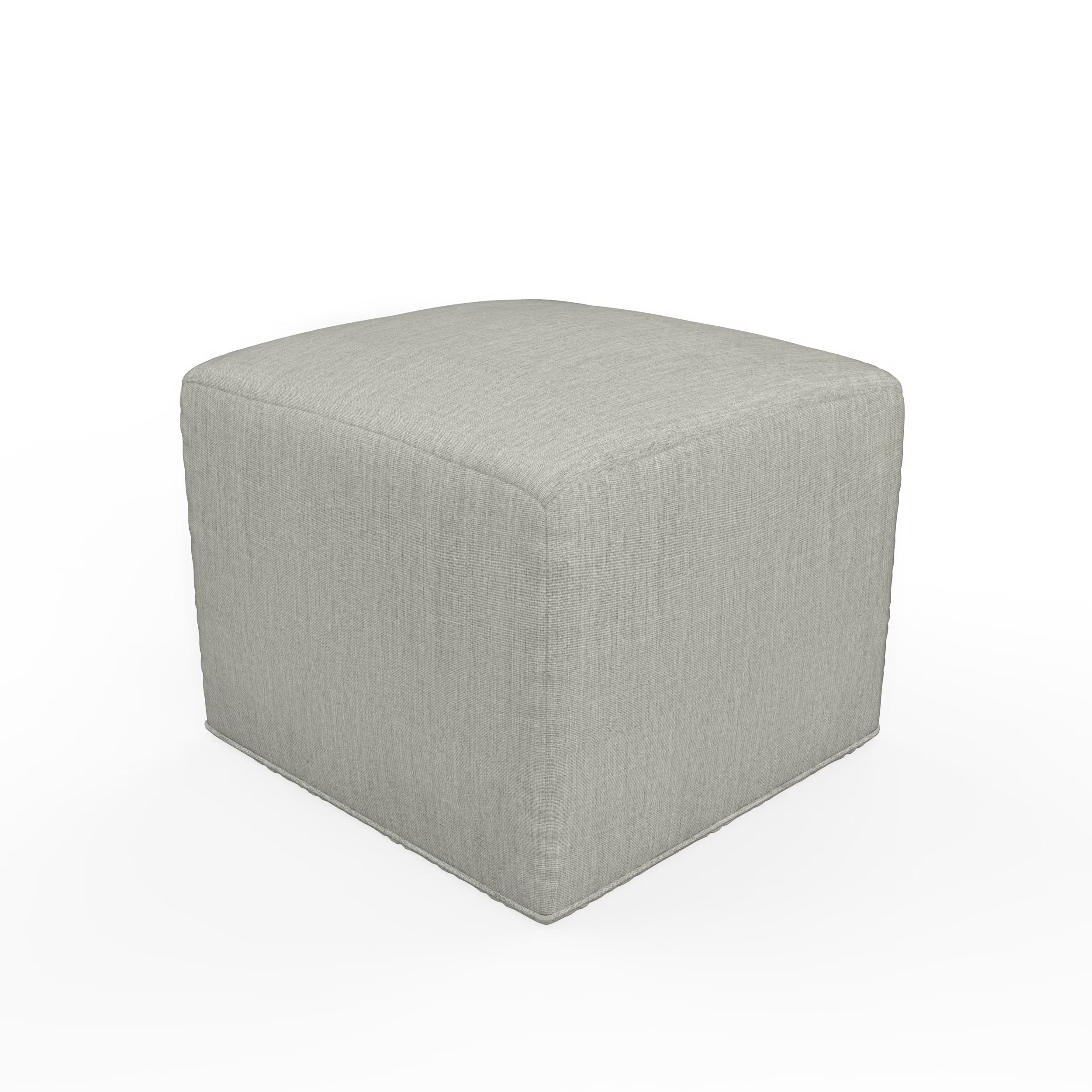 Forever Patio Tuscino Recycled Poly Lumber Outdoor Cube Ottoman