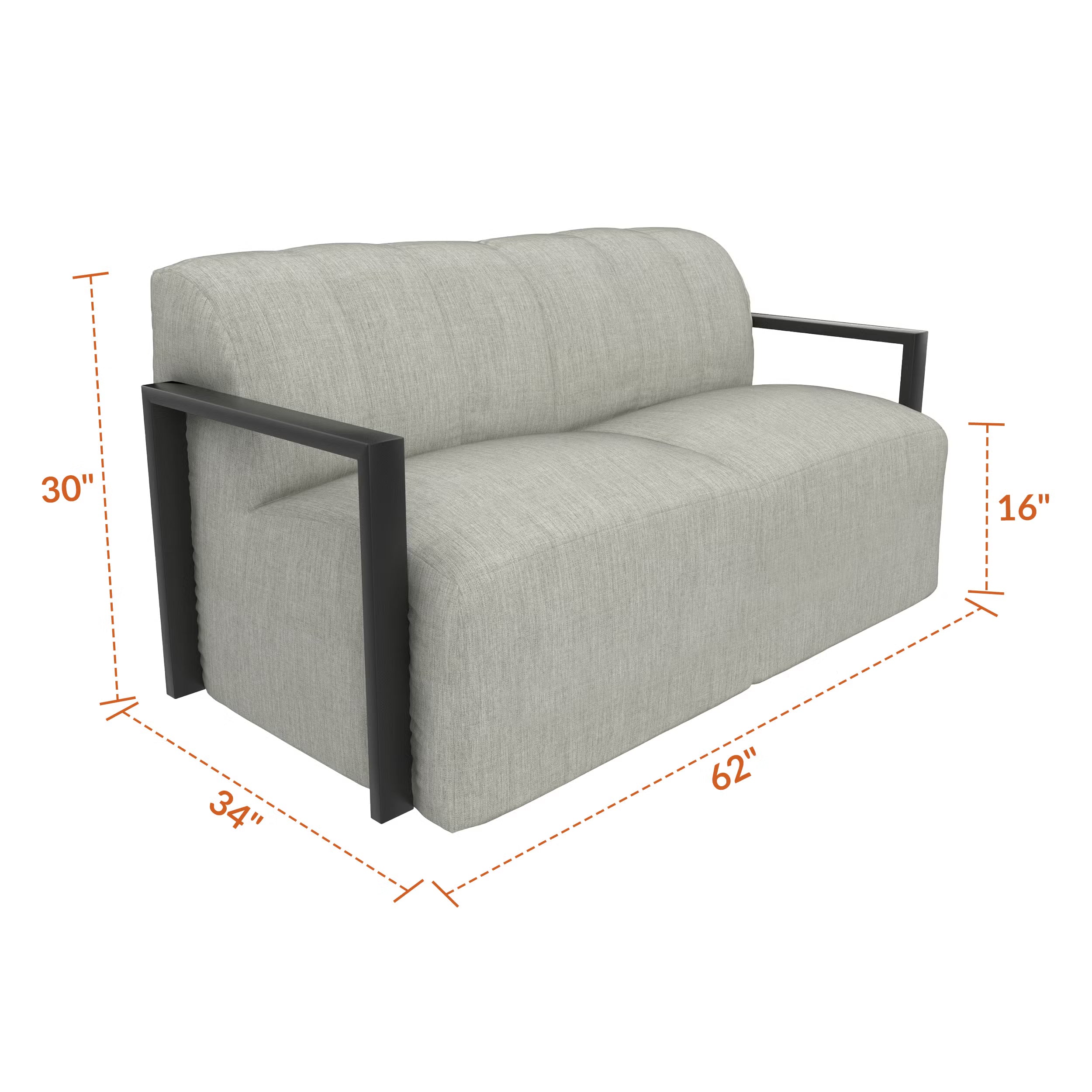 Forever Patio Tuscino Recycled Poly Lumber Outdoor Loveseat