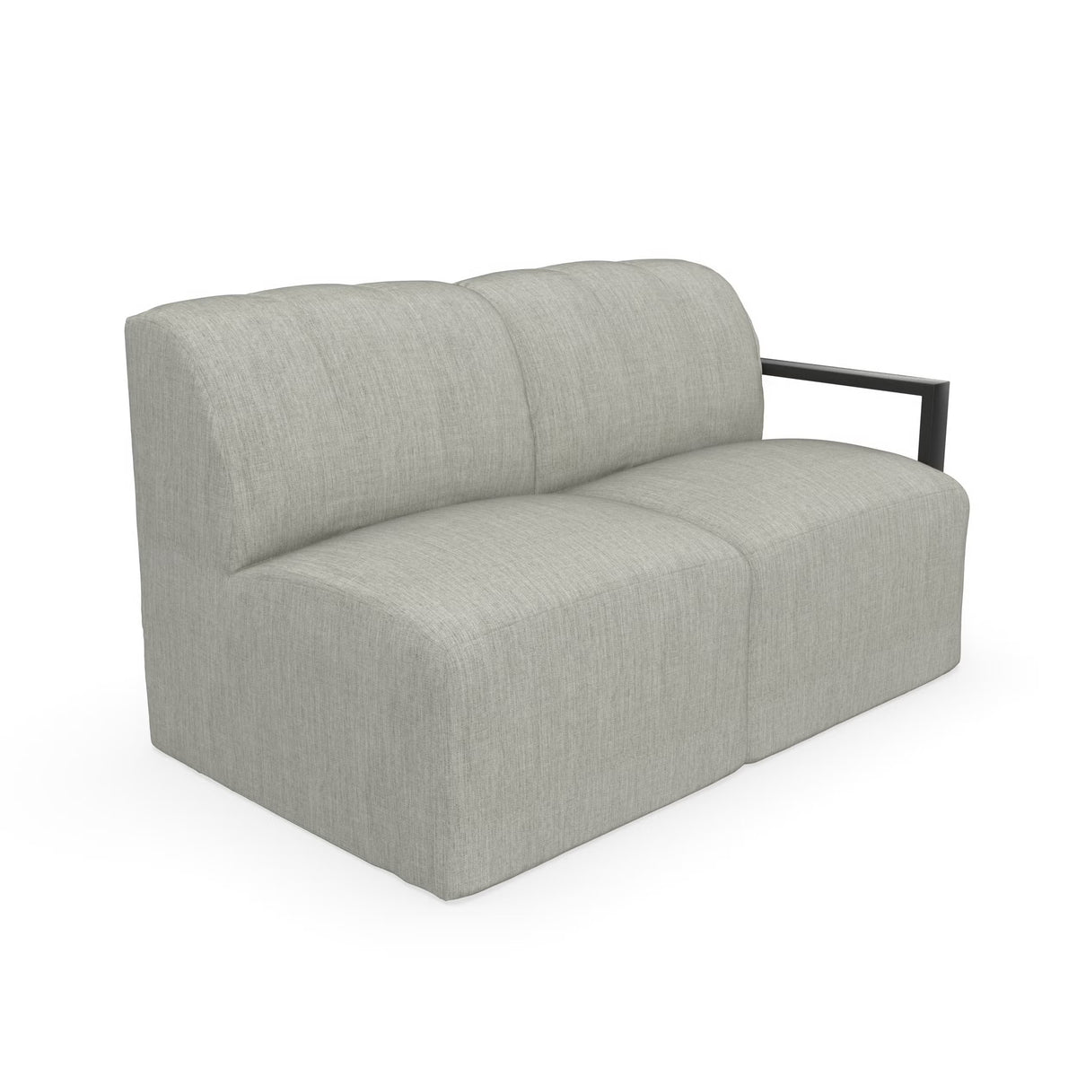 Forever Patio Tuscino Recycled Poly Lumber Outdoor Sectional Left Arm Loveseat