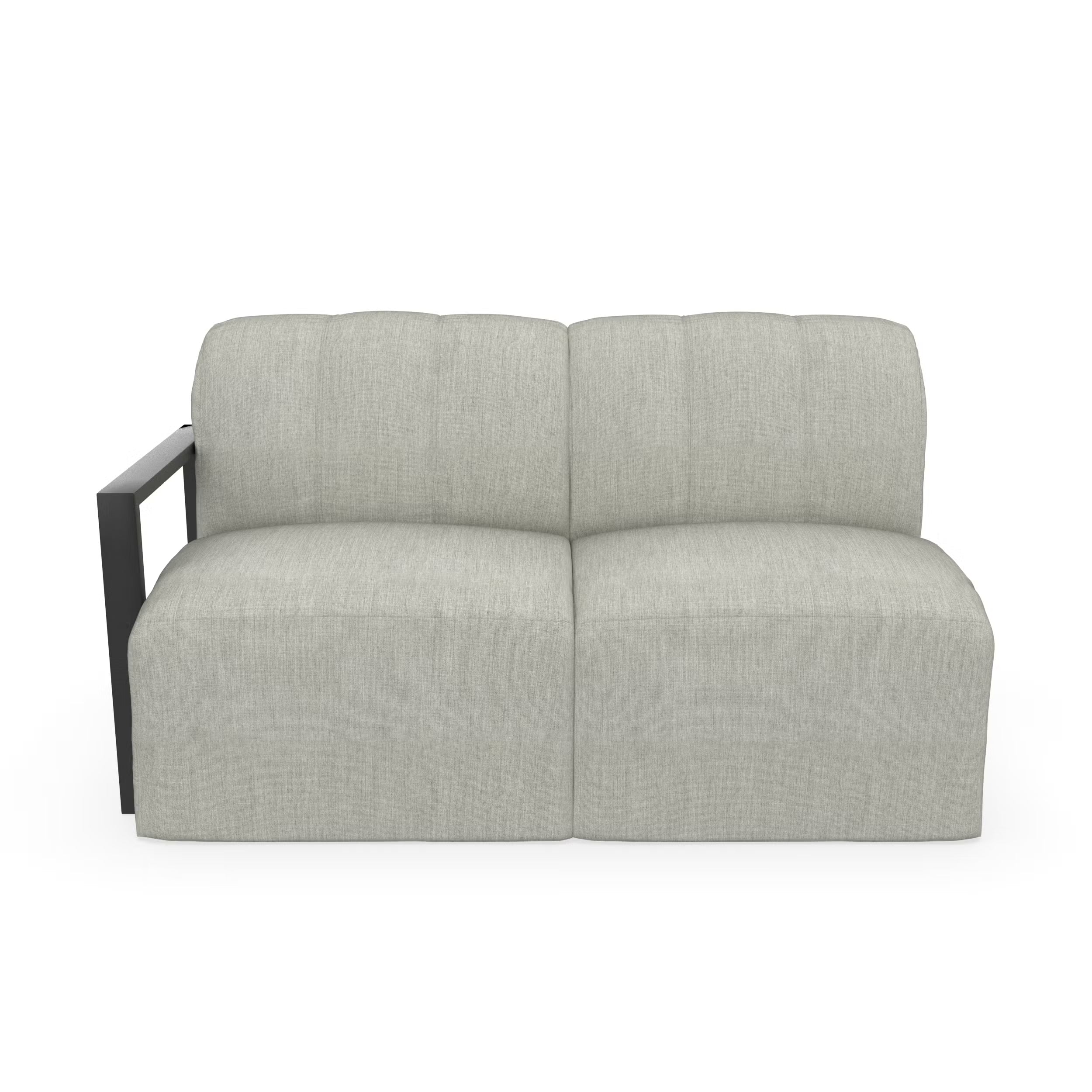 Forever Patio Tuscino Recycled Poly Lumber Outdoor Sectional Right Arm Loveseat